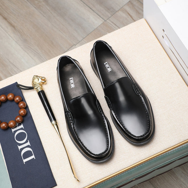 CD RETRO SEWED LOAFER BLACK SMOOTH CALFSKIN