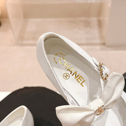 MARY JANE SHOES WHITE CALFSKIN