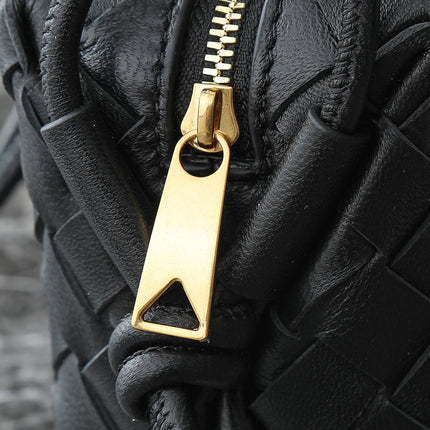 BOTTEGA VENETA KNOT CROSSBODY BAG 17 IN BLACK CALFSKIN