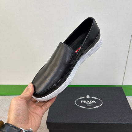 PRA LOAFERS IN BLACK LEATHER