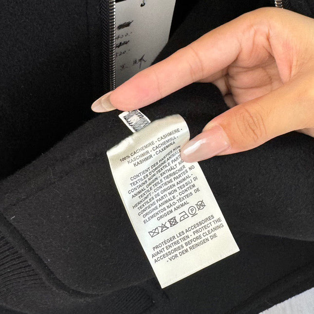 HERMES 25S SHORT CASHMERE COAT 282