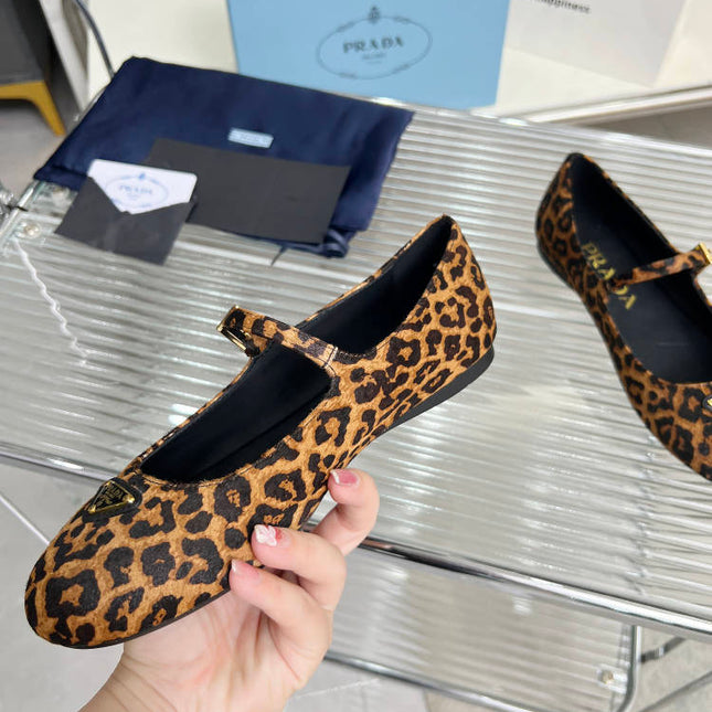 BALLET FLAT IN HONEY HORSEHAIR