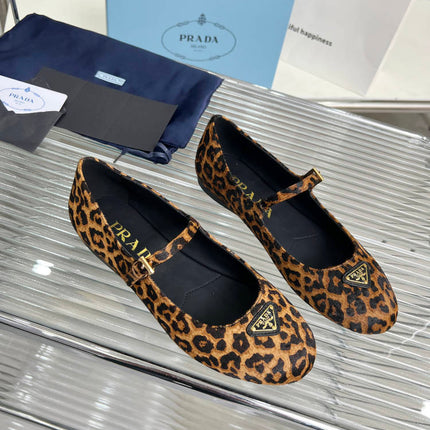 BALLET FLAT IN HONEY HORSEHAIR