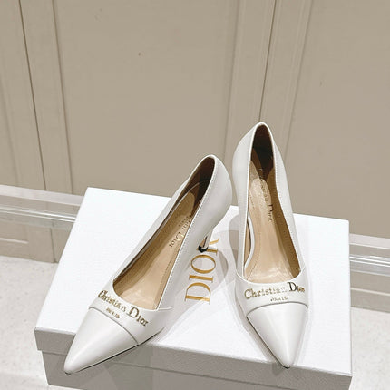 MY DD 25S POINTED TOE PUMP 50MM IN WHITE CALFSKIN