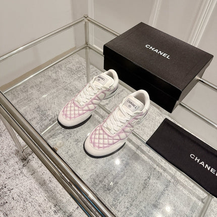 CASUAL SNEAKER IN WHITE AND PURPLE CALFSKIN