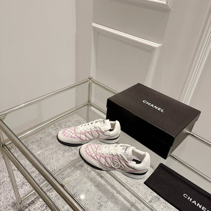 CASUAL SNEAKER IN WHITE AND PURPLE CALFSKIN