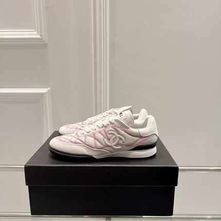 CASUAL SNEAKER IN WHITE AND PURPLE CALFSKIN