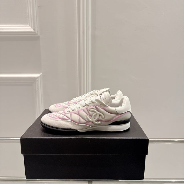 CASUAL SNEAKER IN WHITE AND PURPLE CALFSKIN