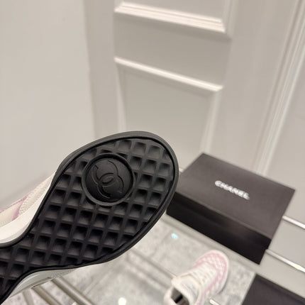 CASUAL SNEAKER IN WHITE AND PURPLE CALFSKIN