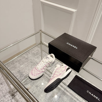 CASUAL SNEAKER IN WHITE AND PURPLE CALFSKIN