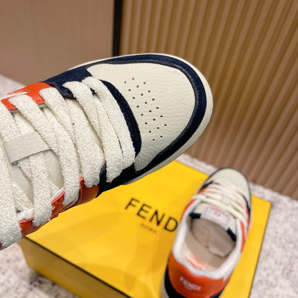 FENDI 25S MATCH SNEAKERS IN MULTICOLOR CALFSKIN AND SUEDE STYLE 9