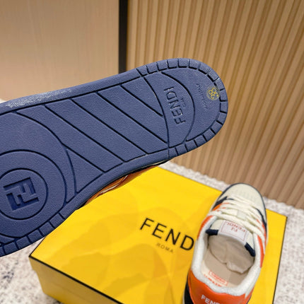 FENDI 25S MATCH SNEAKERS IN MULTICOLOR CALFSKIN AND SUEDE STYLE 9