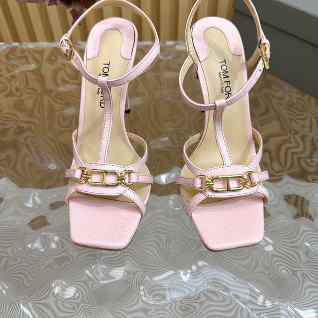 WHITNEY 10 CM SANDAL IN LIGHT PINK CALFSKIN