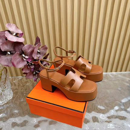 JAM 30 SANDAL IN BRONZE BROWN CALFSKIN