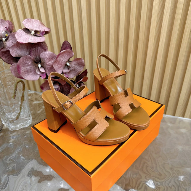 JAZZ 90 SANDAL IN BRONZE BROWN CALFSKIN