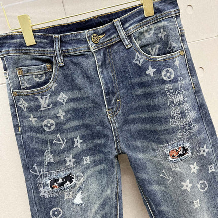 LV BLUE MONOGRAM DENIM JEAN 239498