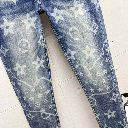 LV BLUE MONOGRAM DENIM JEAN 239499