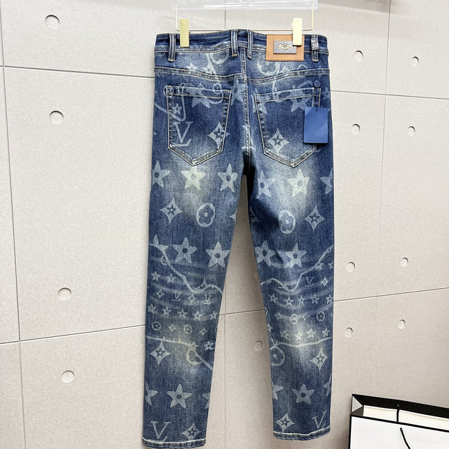 LV BLUE MONOGRAM DENIM JEAN 239499
