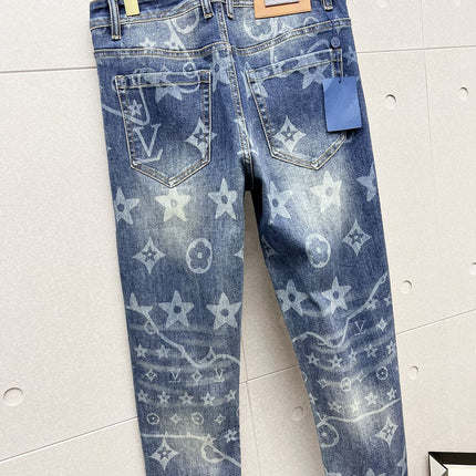 LV BLUE MONOGRAM DENIM JEAN 239499