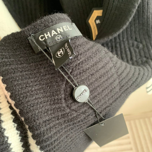 SCARF 200 CM IN BLACK PURE CASHMERE WITH STICKER 392881