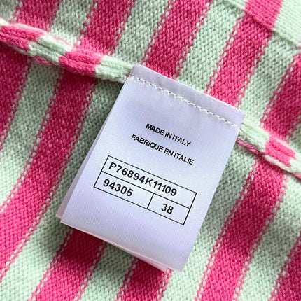 Chanel 25P Tube Top Pink Mix Green Cashmere 237316
