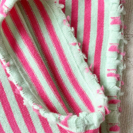 Chanel 25P Shorts Pink Mix Green Cashmere 237317
