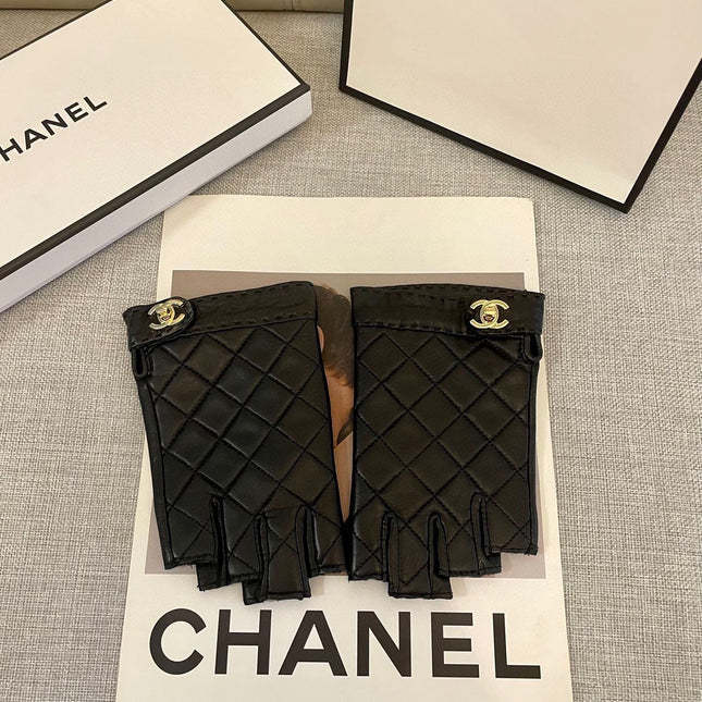 FINGERLESS GLOVES IN BLACK SHEEPSKIN 463845