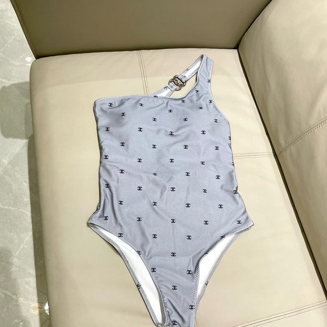 CC BIKINI SWIMSUIT SET IN GREY AND BLACK 593032