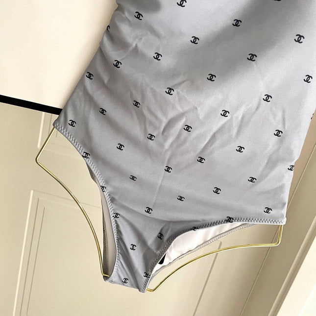 CC BIKINI SWIMSUIT SET IN GREY AND BLACK 593032