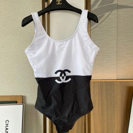 CC BIKINI SWIMSUIT SET IN BLACK AND WHITE 613717