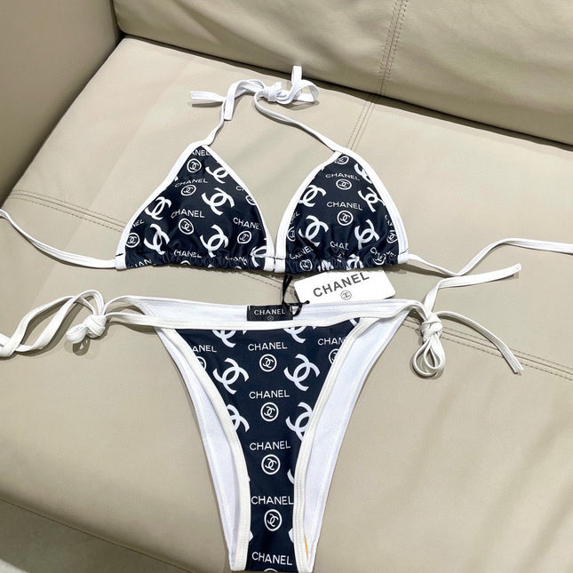 BIKINI SWIMSUIT IN BLACK AND WHITE AND PRINTED 627825
