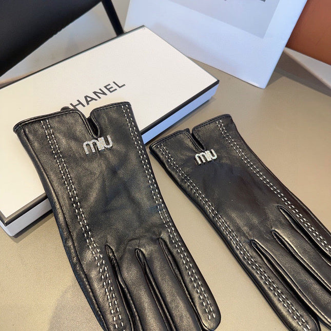 CLASSIC LAMBSKIN GLOVES BLACK 405990