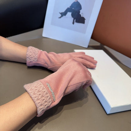 GLOVES IN LIGHT PINK WOOL 439181