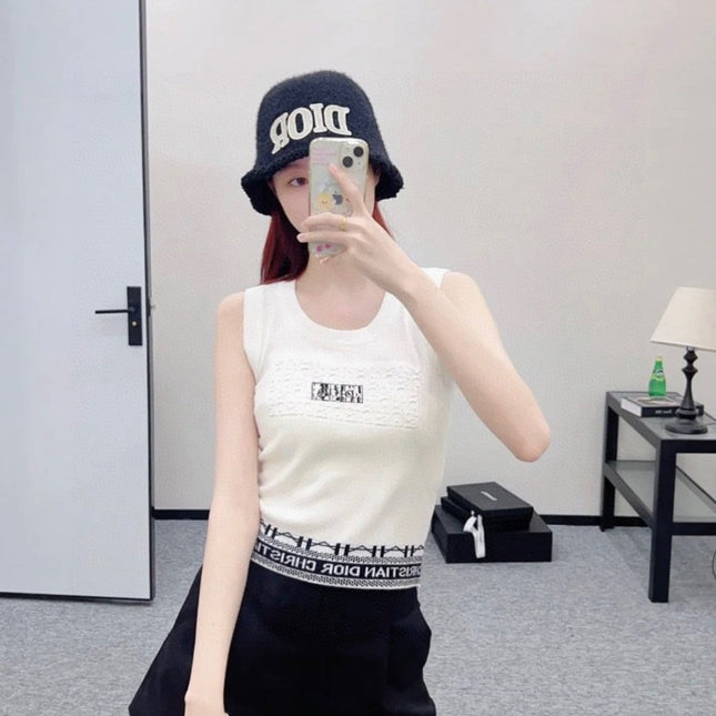 TANK TOP 612060 IN WHITE COTTON RIBBED