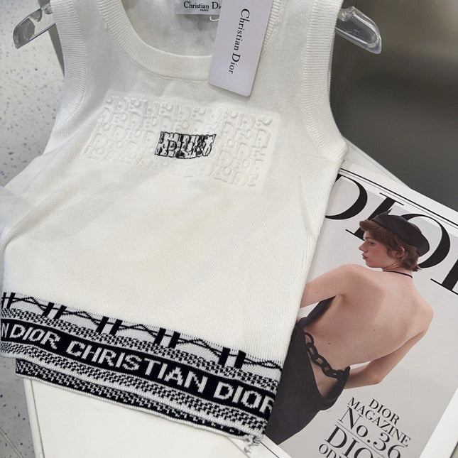 TANK TOP 612060 IN WHITE COTTON RIBBED