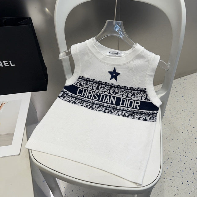 TANK TOP 612065 IN WHITE COTTON RIBBED EMBOSSED LOGO