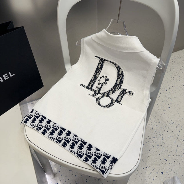 POLO TANK TOP 639173 IN WHITE COTTON RIBBED KNIT