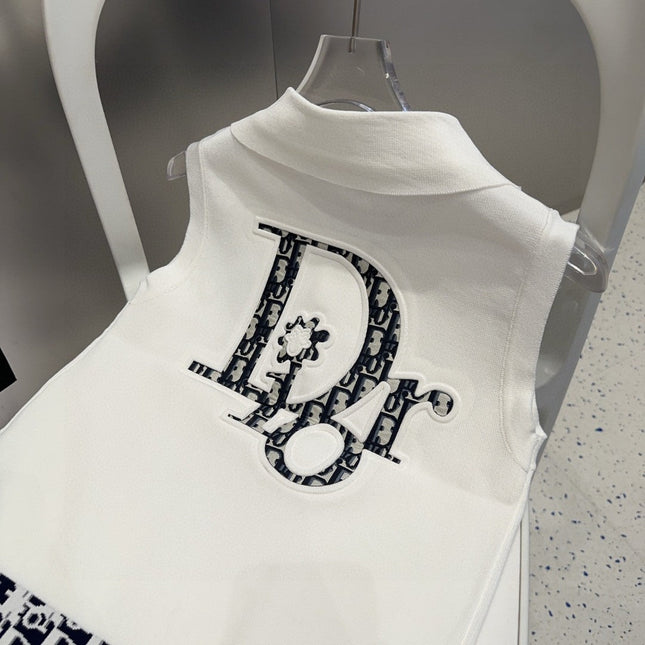 POLO TANK TOP 639173 IN WHITE COTTON RIBBED KNIT