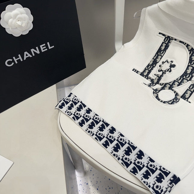 POLO TANK TOP 639173 IN WHITE COTTON RIBBED KNIT