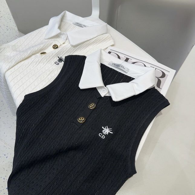 POLO TANK TOP 610337 IN WHITE COTTON RIBBED