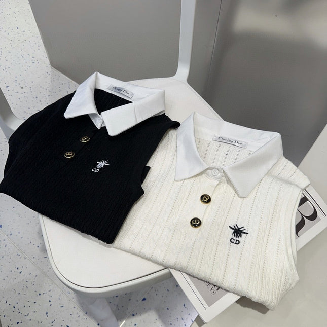 POLO TANK TOP 610337 IN WHITE COTTON RIBBED