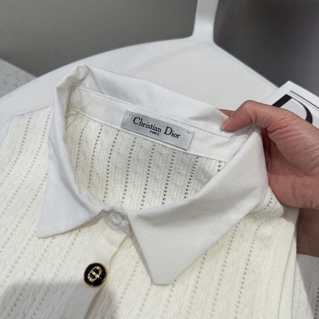 POLO TANK TOP 610337 IN WHITE COTTON RIBBED