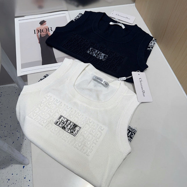 TANK TOP 612061 IN NAVY BLUE COTTON RIBBED