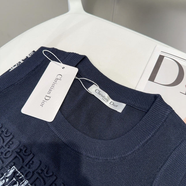 TANK TOP 612061 IN NAVY BLUE COTTON RIBBED