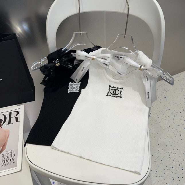 TANK TOP 615182 IN WHITE COTTON RIBBED KNIT