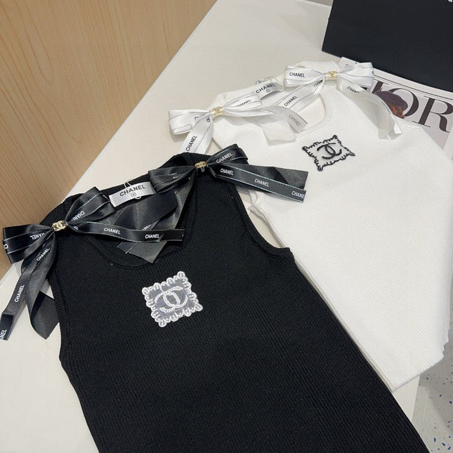 TANK TOP 615182 IN WHITE COTTON RIBBED KNIT