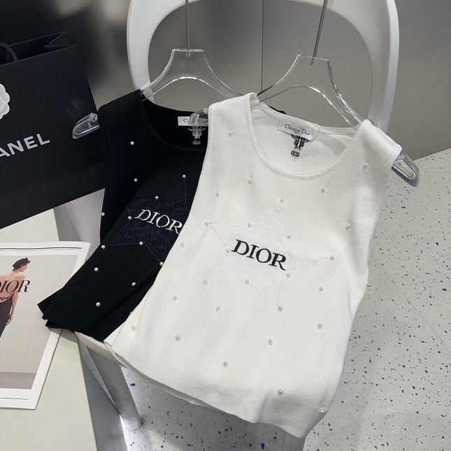 TANK TOP 633196 IN WHITE COTTON EMBOSSED PEARL