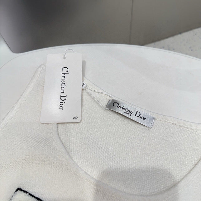 CAMISOLE 619299 IN WHITE COTTON RIBBED KNIT TEXTURED LOGO