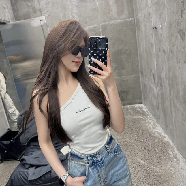 ONE SHOULDER TOP 633200 IN WHITE COTTON