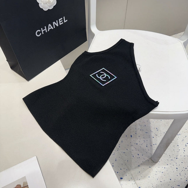 ONE SHOULDER TOP 624509 IN BLACK COTTON MULTICOLOR LOGO